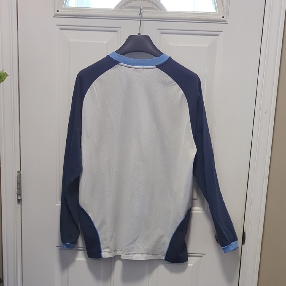 Fox Men's Long Sleeve Shirt - Navy and Light Blue - Picture 6 of 9